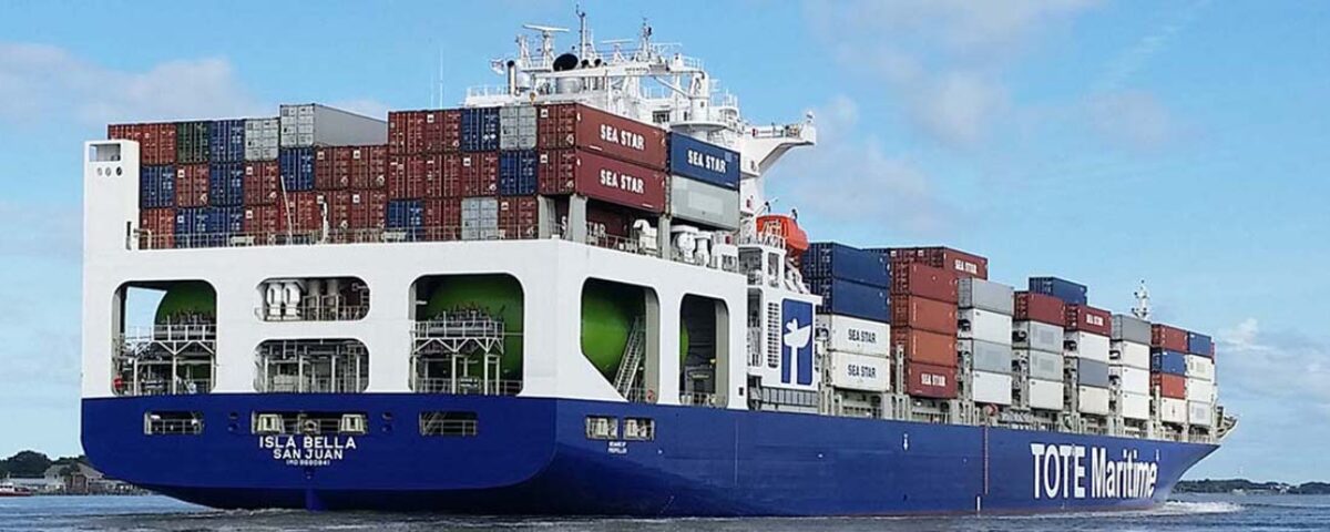 Containership bunkering LNG transfer system Liquefied Natural Gas